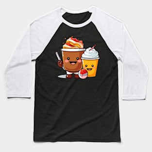 kawaii Ice cream  T-Shirt cute Candy food gilrl funny Baseball T-Shirt